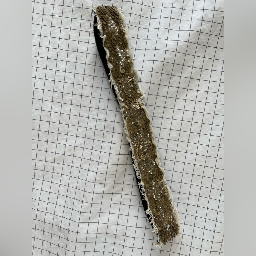 Anthropologie Sequin Belt Medium